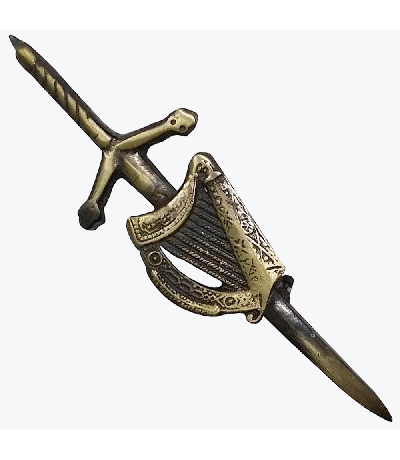 Antique Irish Hornt Kilt Pin
