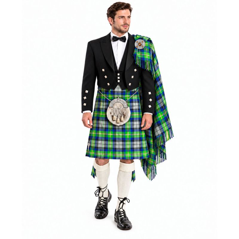 Abel Tartan Kilt Outfit With Prince Charlie Jacket Abel Tartan Kilt Outfit With Prince Charlie Jacket