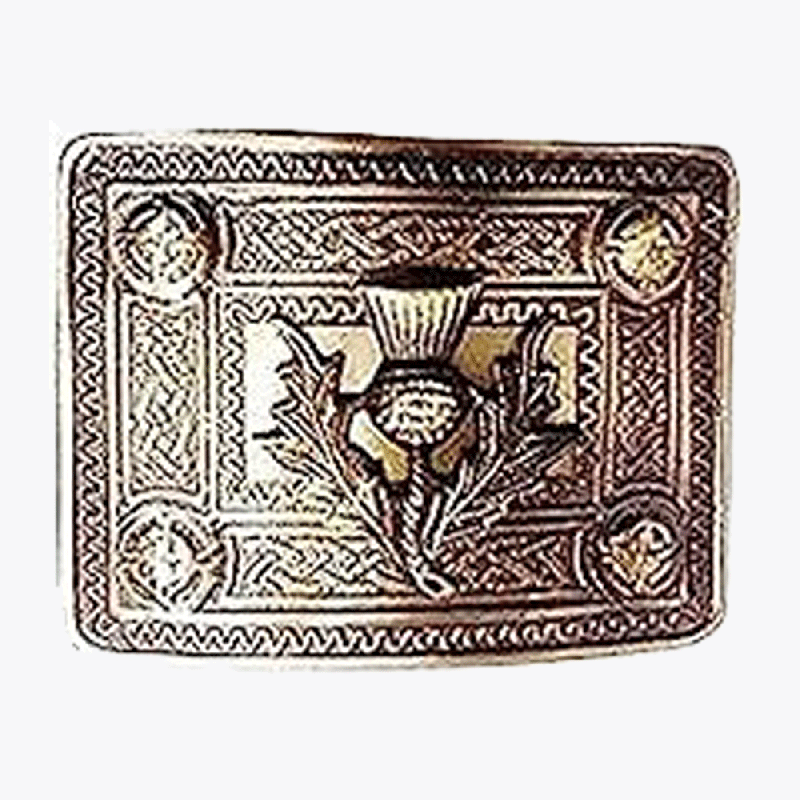 Antique Thistle Kilt Buckle