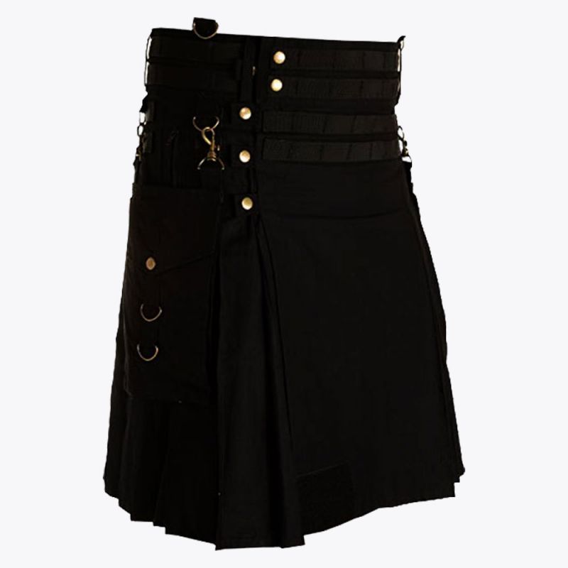 Black Utility Kilt
