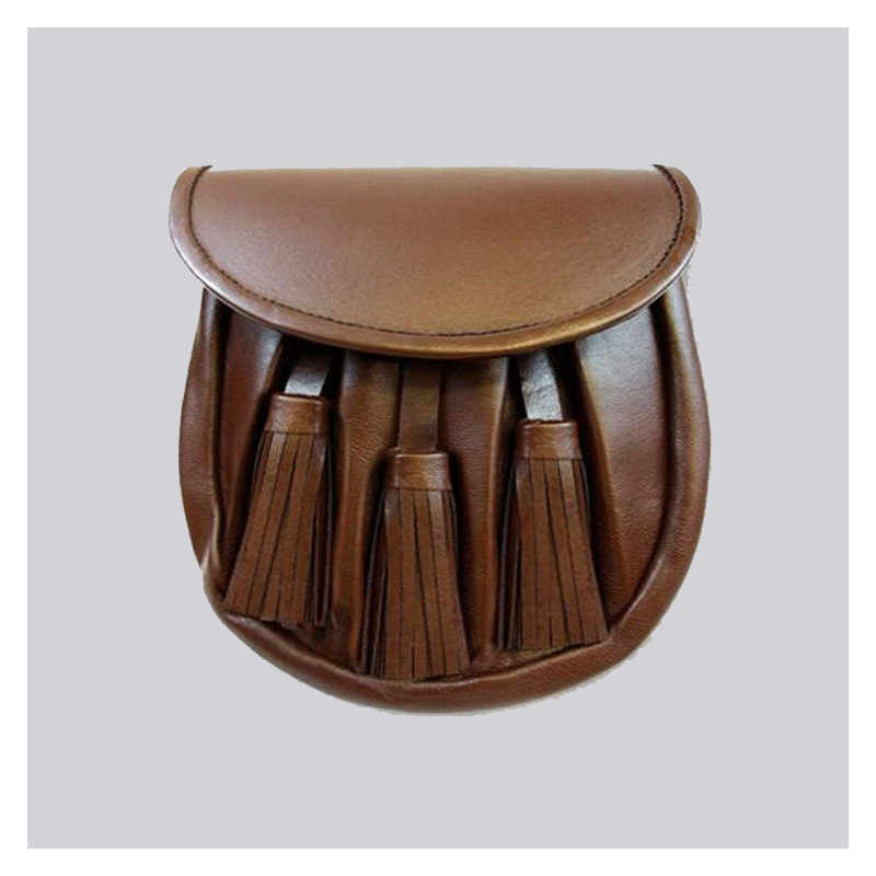 Brown Rob Roy Leather Sporran