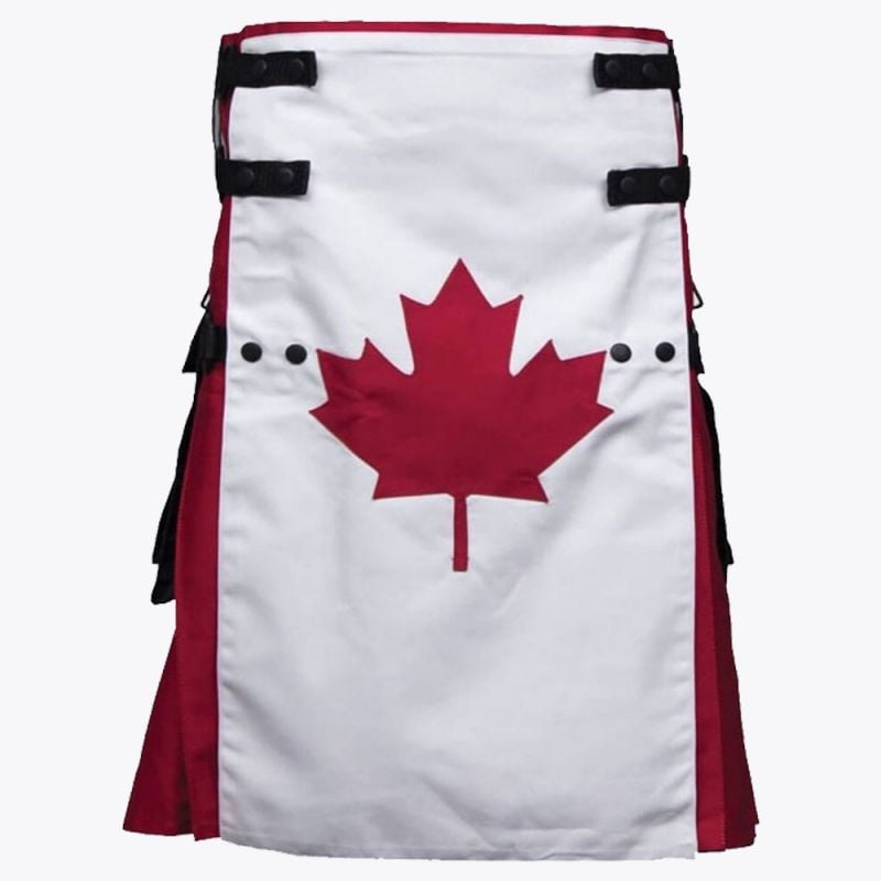 Canadian Flag Hybrid Utility Kilt For Men
