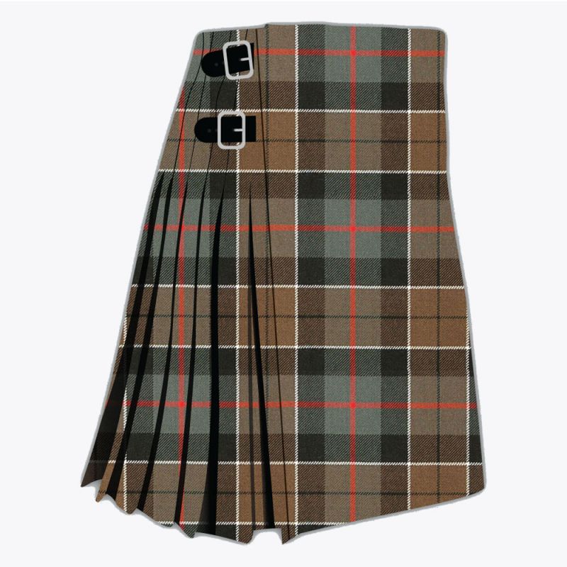 Clan Leslie Green Weathered Tartan Kilt
