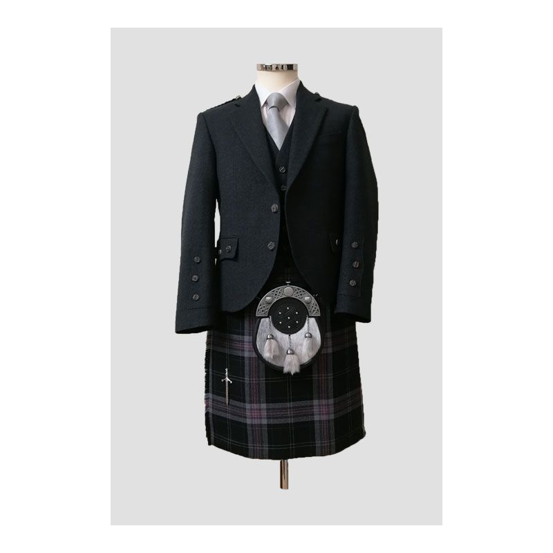 Dark Lochnagar - Charcoal Tweed Argyll Outfit Dark Lochnagar - Charcoal Tweed Argyll Outfit