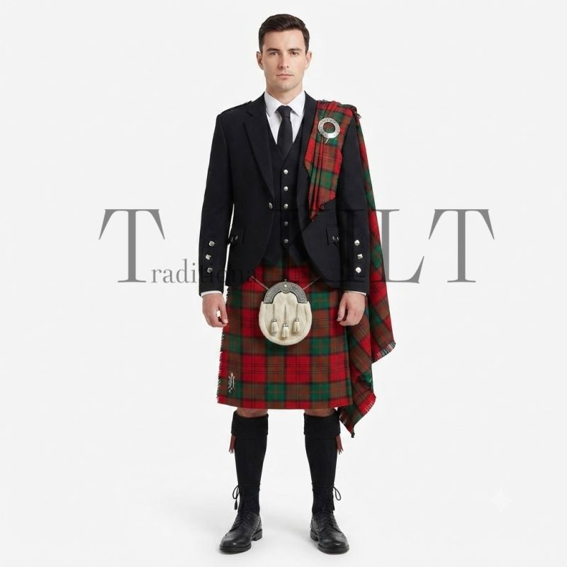 Dunbar Tartan And Argyle Jacket Kilt Outfit Dunbar Tartan And Argyle Jacket Kilt Outfit