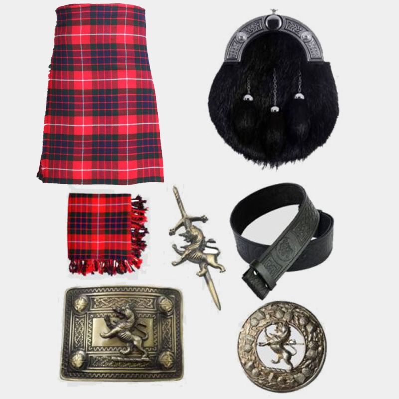 Fraser Tartan Kilt & with Antique Accessories Deal Fraser Tartan Kilt & with Antique Accessories Deal
