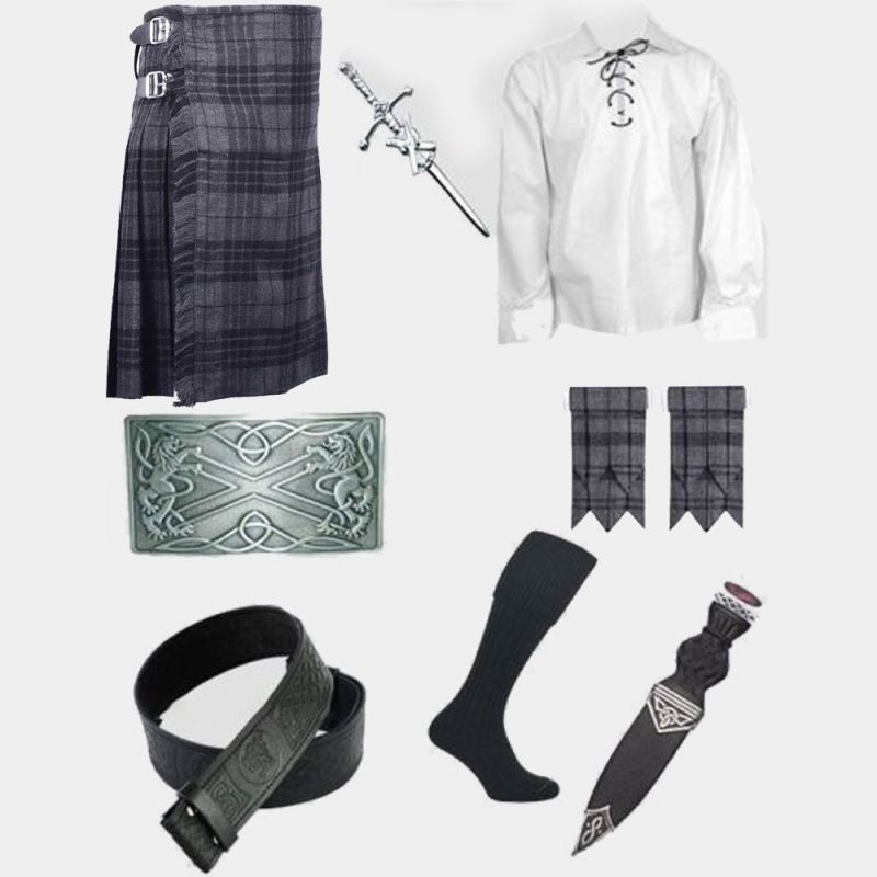 Grey Watch Tartan Kilt & Accessories Deal Grey Watch Tartan Kilt & Accessories Deal