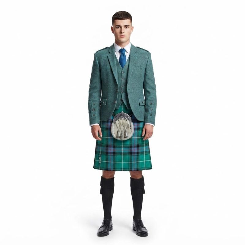 Lovat Green Crail Jacket & Waistcoat Kilt outfit Lovat Green Crail Jacket & Waistcoat Kilt outfit