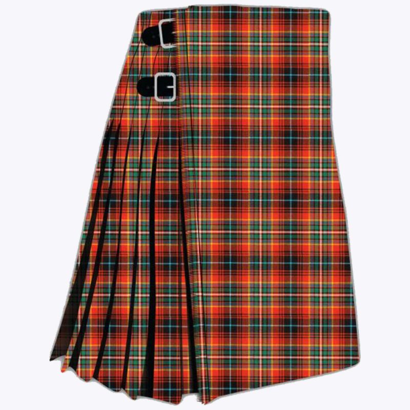 Clan Macinnes Red Ancient Tartan Kilt Clan Macinnes Red Ancient Tartan Kilt