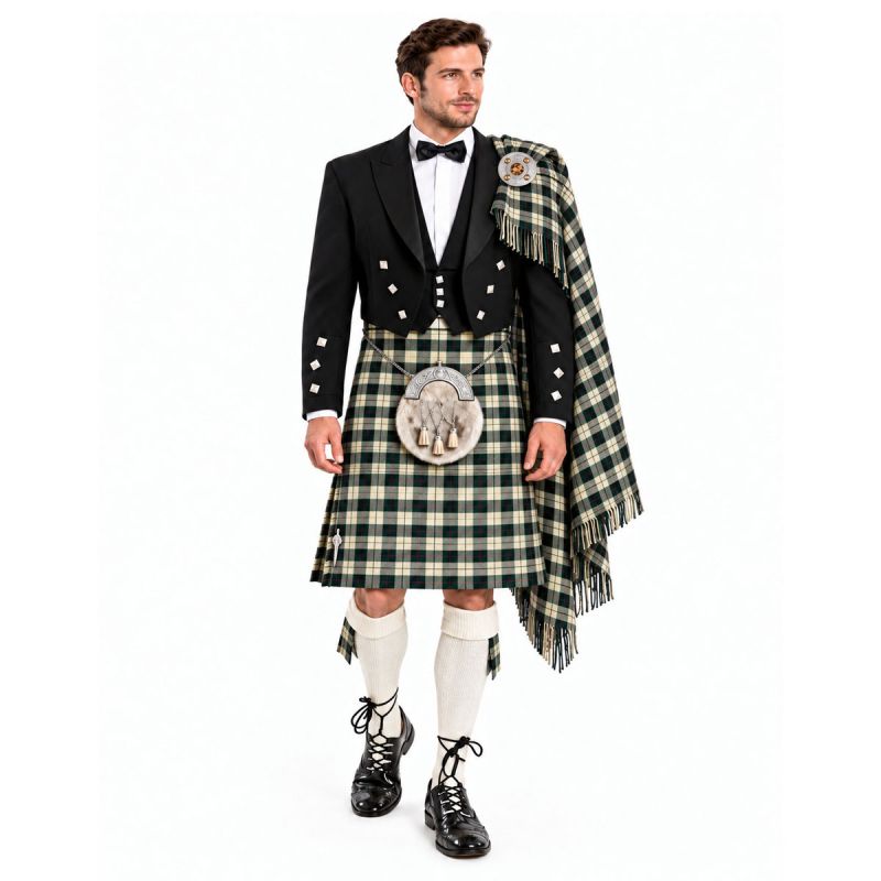 Mckinney Tartan Kilt Outfit With Prince Charlie Jacket Mckinney Tartan Kilt Outfit With Prince Charlie Jacket