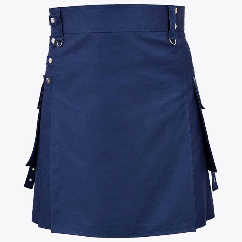 Navy Blue Fashion Kilt