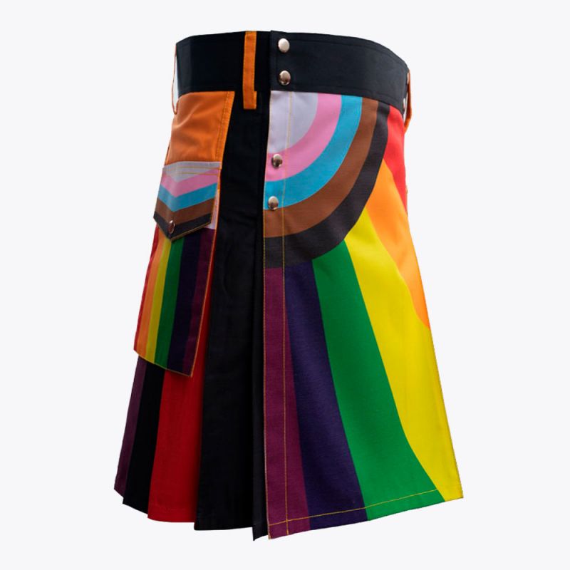 New Fashion Rainbow kilt For Men