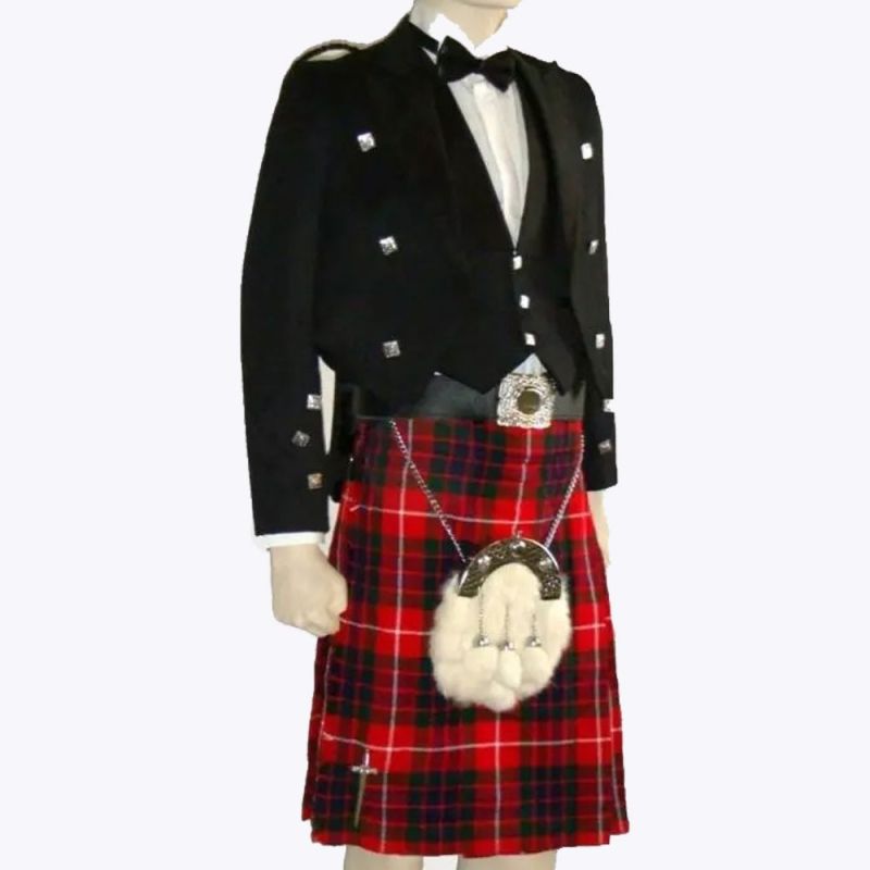 Premium Fraser Tartan Prince Charlie Formal Kilt Attire Premium Fraser Tartan Prince Charlie Formal Kilt Attire