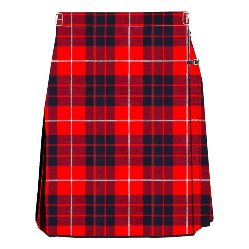 Red Hamilton Women Tartan Kilt
