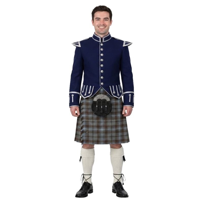 Rivers OF Scotland Kilt Navy Doublet jacket Outfit Rivers OF Scotland Kilt Navy Doublet jacket Outfit