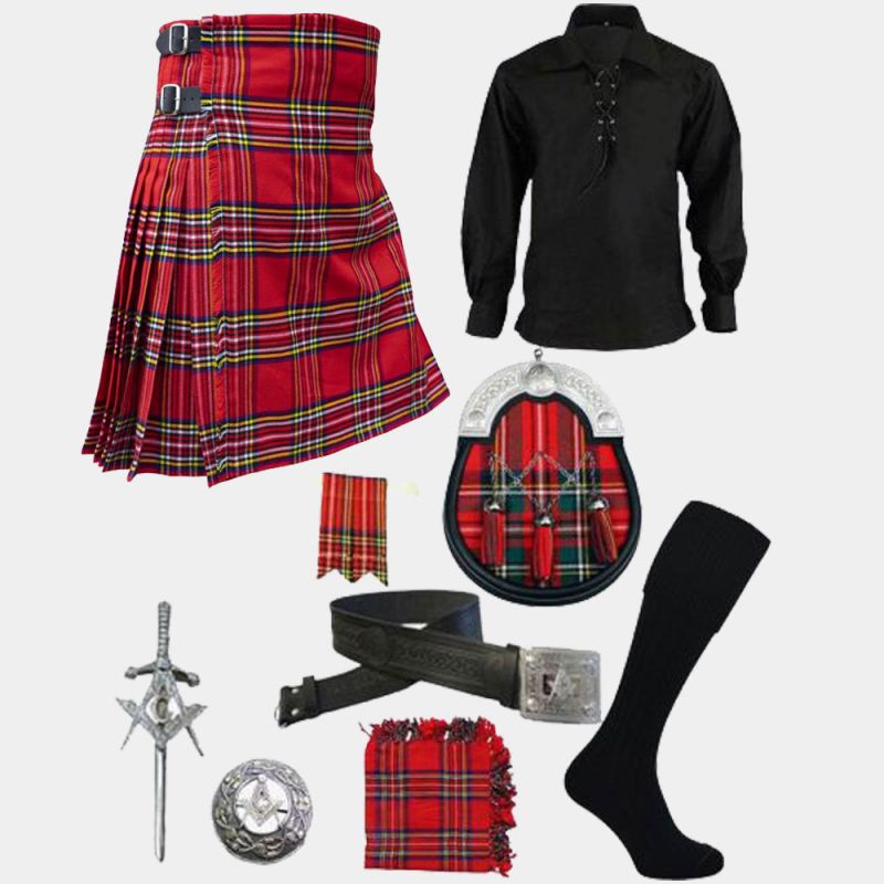 Royal Stewart Kilt With Accessories Deal Royal Stewart Kilt With Accessories Deal
