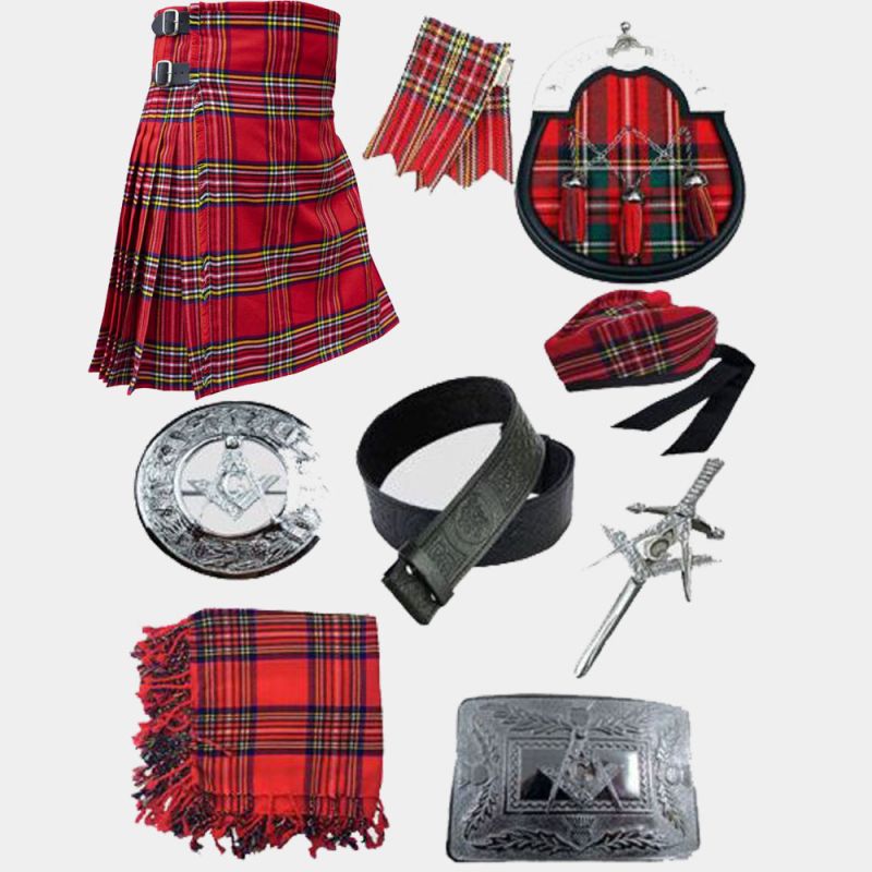 Royal Stewart Tartan Kilt with All Scottish Wedding Accessories Deal Royal Stewart Tartan Kilt with All Scottish Wedding Accessories Deal
