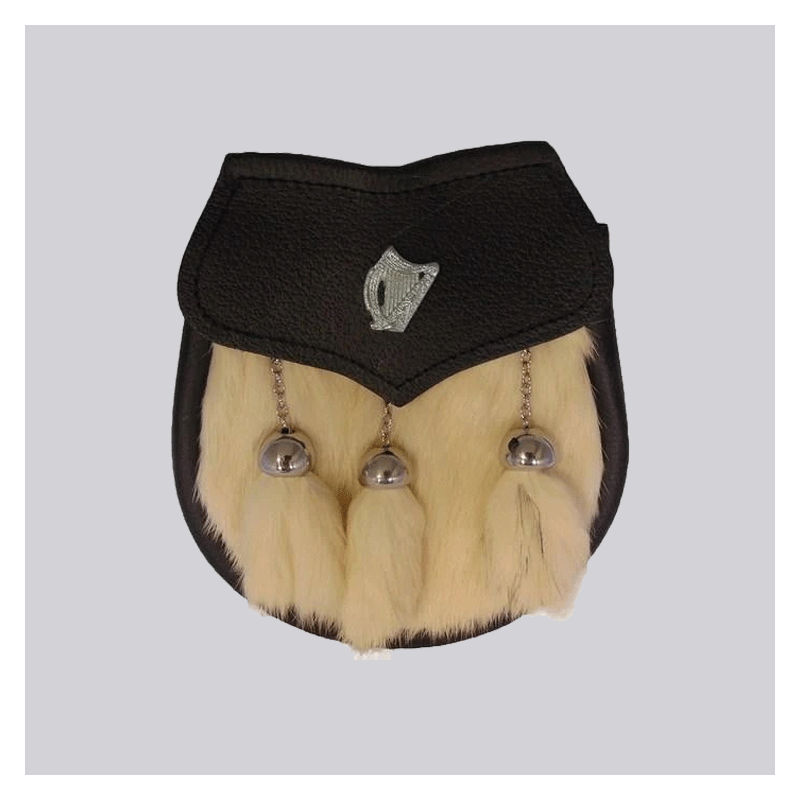 Sealskin With Irish Pin Semi Dress Sporran Sealskin With Irish Pin Semi Dress Sporran