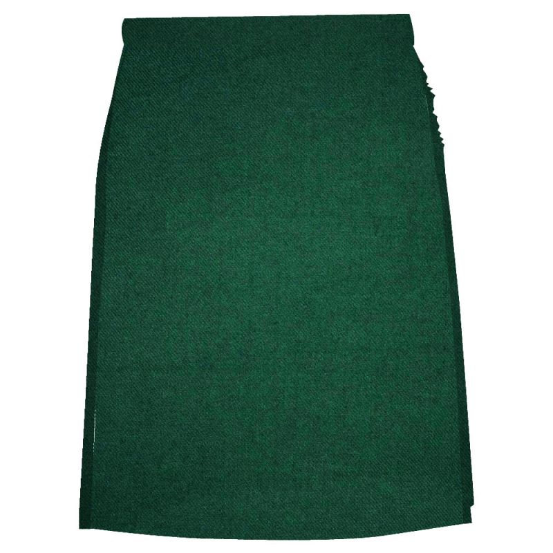 Solid Green Women Tartan Kilt