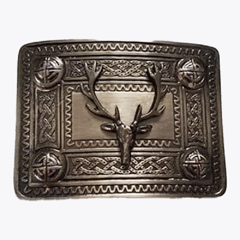 Antique Staghead Kilt Buckle