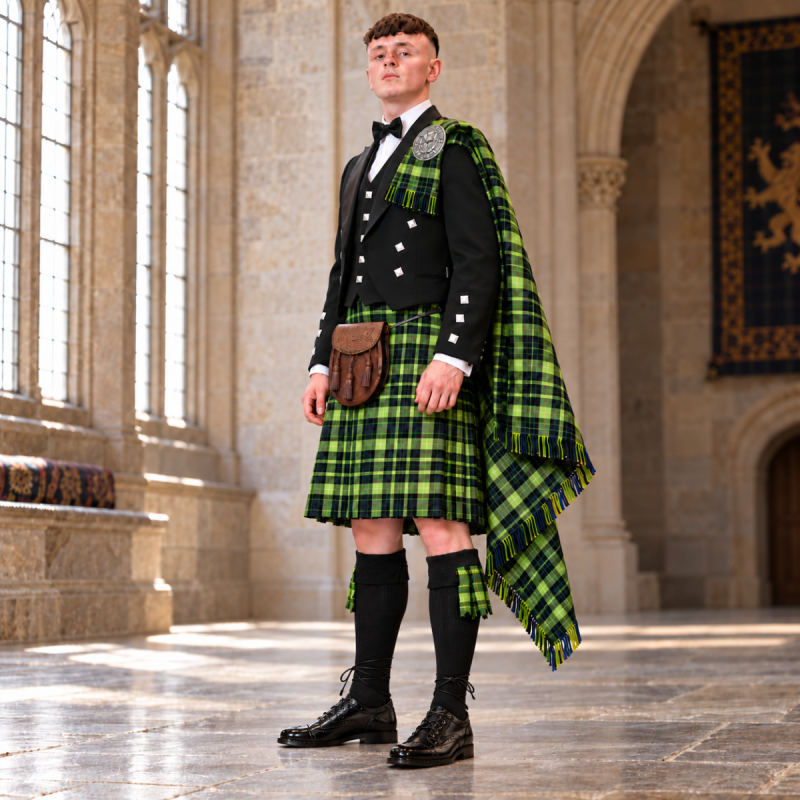 Tartan Kilt Outfit With Prince Charlie Jacket Tartan Kilt Outfit With Prince Charlie Jacket