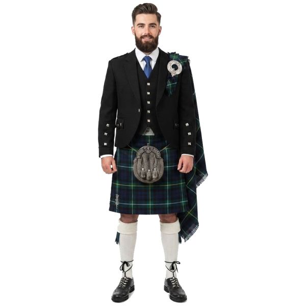 Campbell of Loudoun Modern Tartan Argyll  Jacket Kilt Outfit
