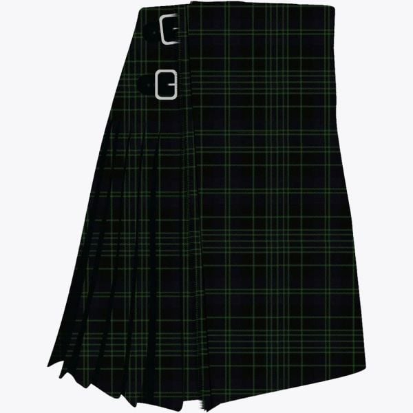 Clergy Green Modern Tartan Kilt