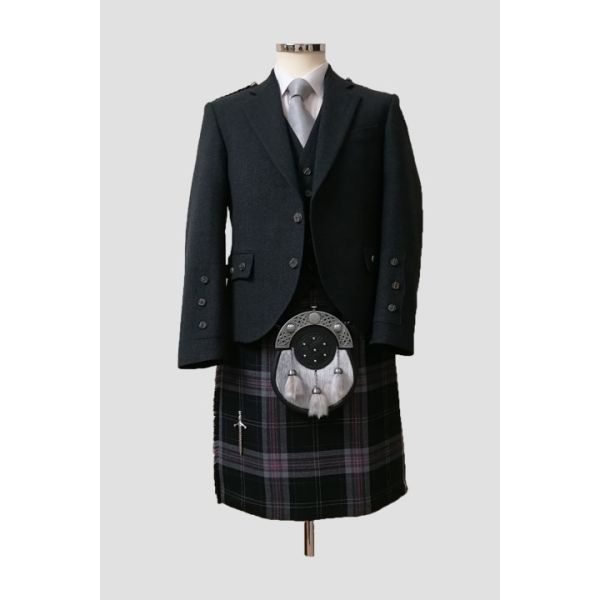 Dark Lochnagar - Charcoal Tweed Argyll Outfit