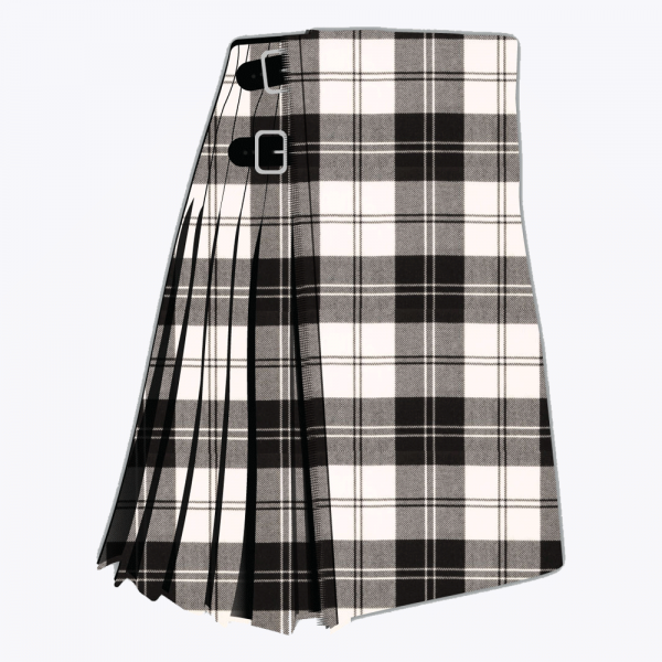 Erskine Black & White Tartan Kilt