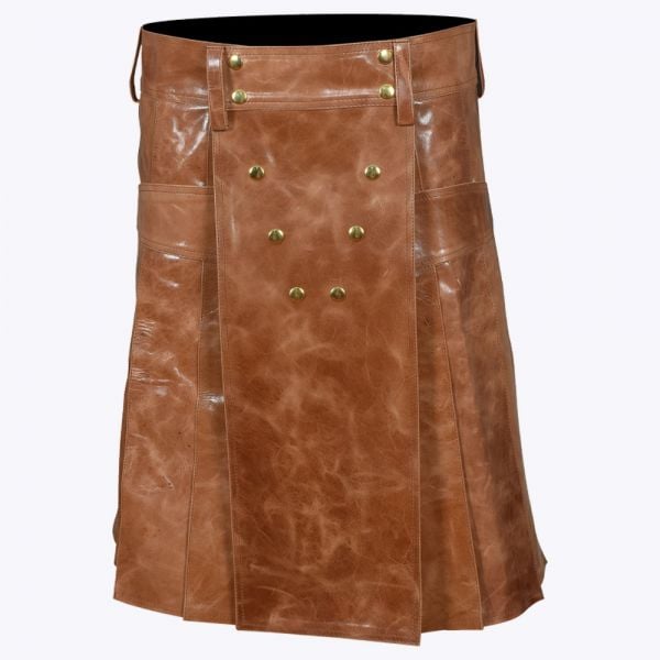 Premium Leather Kilt for Men