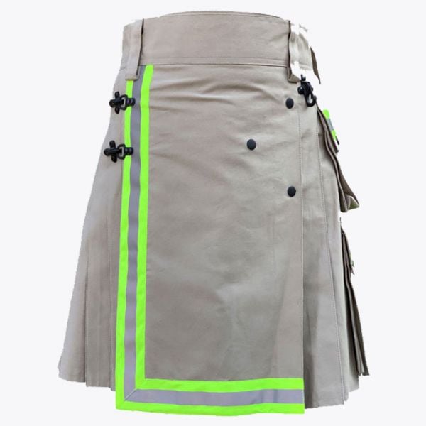 Gray Firefighter Utility Kilt For Men
