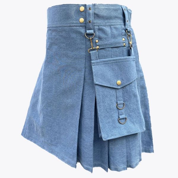 Indigo Denim Kilt
