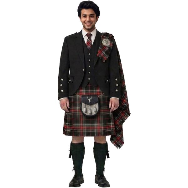 King Robert the Bruce Memorial Tartan Outfit With Tweed Jacket