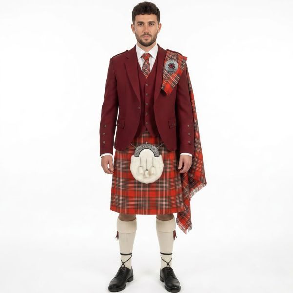MacFarlane Weathered Kilt  With Tweed Jacket Outfit 