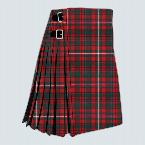 MacKinnon Red Modern Tartan Kilt