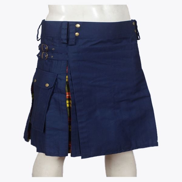 Nave Blue & Buchanan Tartan Hybrid Kilt
