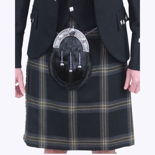New Black Galloway Kilt 