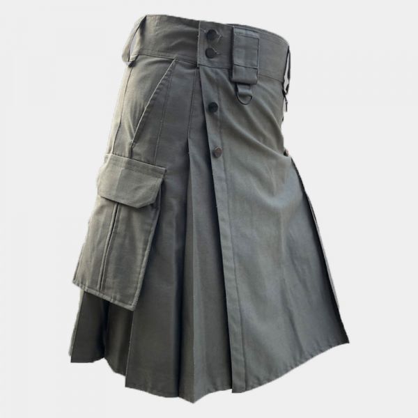 Olive Green Utility Kilt
