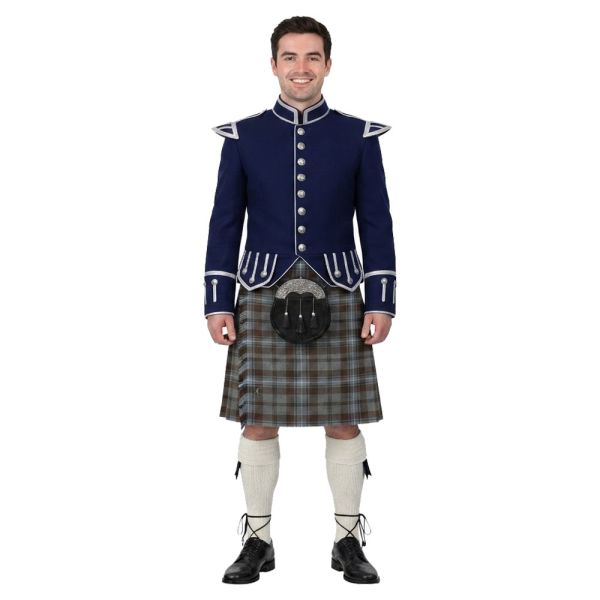 Rivers OF Scotland Kilt Navy Doublet jacket Outfit