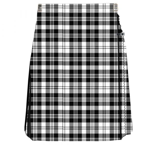 Scott Black And White Modern Women Tartan Kilt