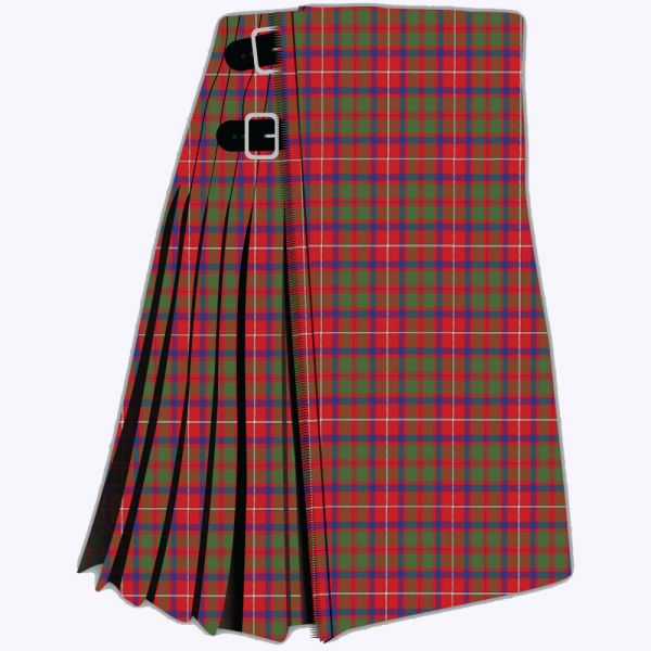 Shaw Red Modern Tartan Kilt