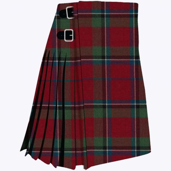 Sinclair Red Muted Tartan Kilt