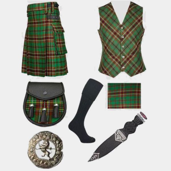 Tara Murphy Tartan Utility Kilt & with Accessories Deal
