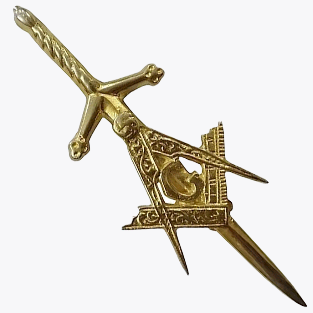 Masonic Kilt Pin with Square and Compass ⋆ Celtic Jackalope